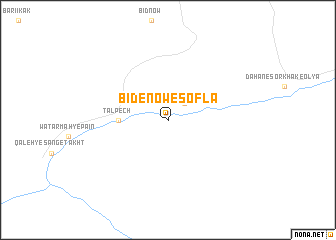 map of Bīd-e Now-e Soflá