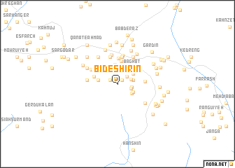 map of Bīd-e Shīrīn