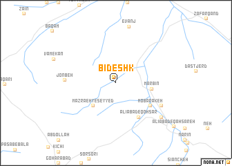 map of Bīdeshk