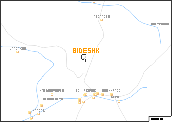 map of Bīdeshk