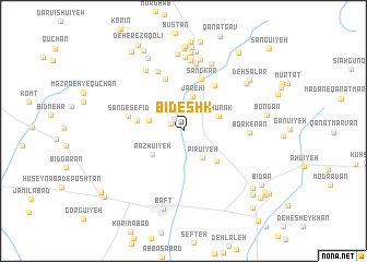 map of Bīdeshk