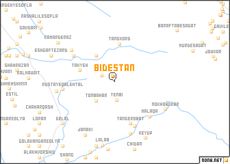 map of Bīdestān