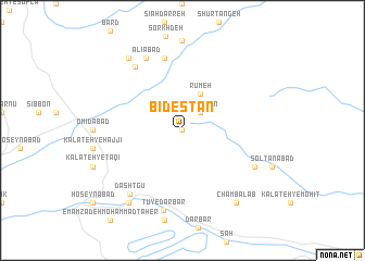 map of Bīdestān