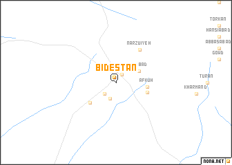 map of Bīdestān