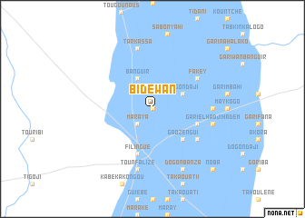 map of Bidéwan