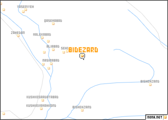 map of Bīd-e Zard