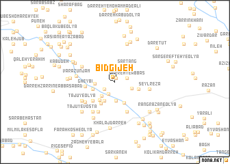 map of Bīd Gījeh