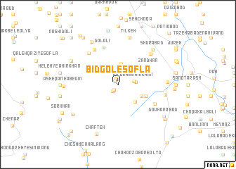 map of Bīdgol-e Soflá