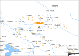 map of Bīd Gol