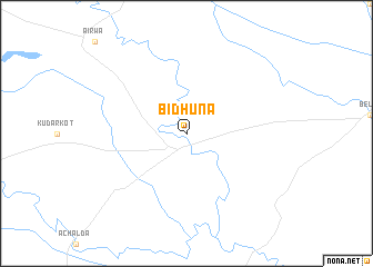 map of Bidhūna