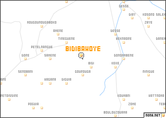 map of Bidibawoye