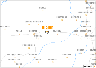 map of Bidiga