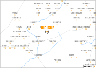 map of Bidigué