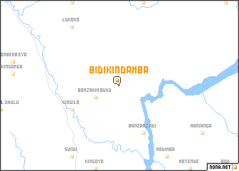 map of Bidi-Kindamba