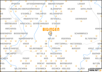 map of Bidingen