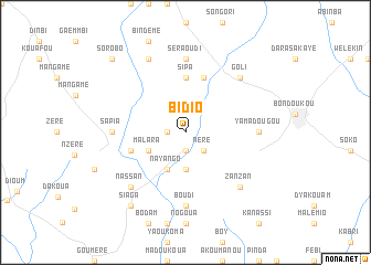 map of Bidio