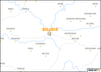 map of Bidjoka