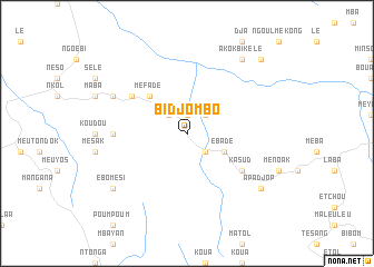 map of Bidjombo