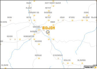 map of Bidjom