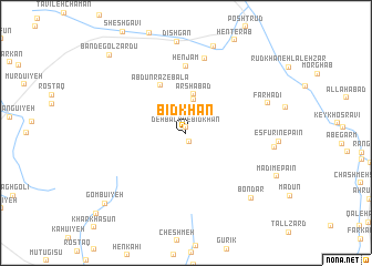 map of Bīd Khān