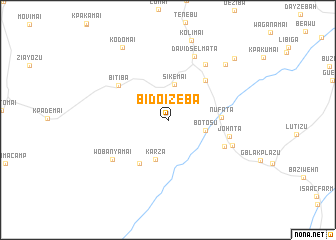 map of Bidoizeba