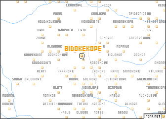 map of Bidokékopé