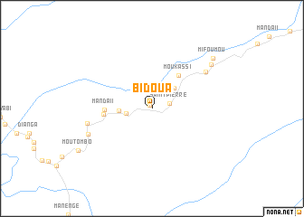 map of Bidoua