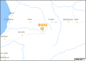 map of Bidou