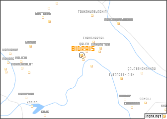 map of Bīd Ra\