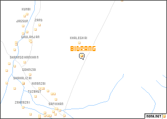 map of Bidrang