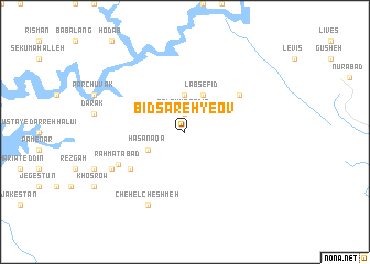 map of Bīdsareh-ye Ov