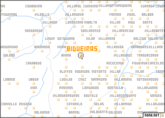 map of Bidueiras