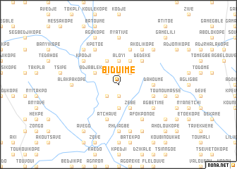 map of Biduimé