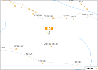 map of Bīdū