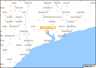 map of Bidwadzi