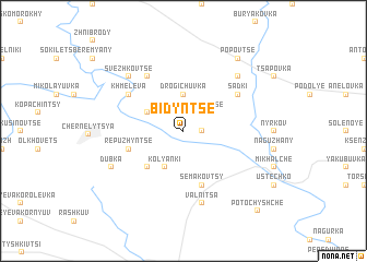 map of Bidynʼtse