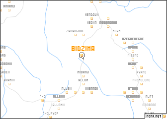 map of Bidzima