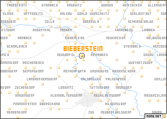 map of Bieberstein