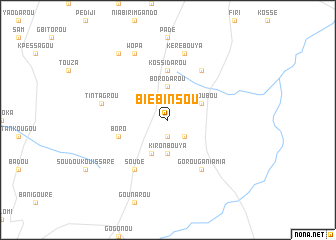 map of Biébinsou