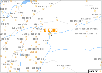 map of Bieboo