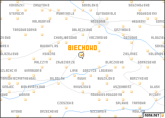 map of Biechowo