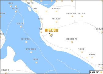 map of Biecou