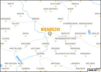 map of Biedaszki