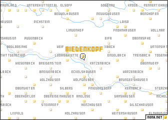 map of Biedenkopf