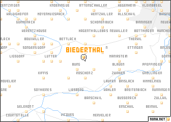 map of Biederthal