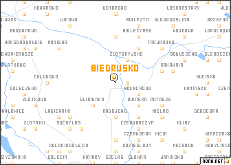 map of Biedrusko