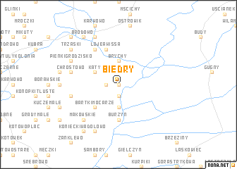 map of Biedry