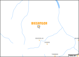 map of Biegandoa