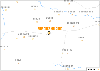 map of Bieguzhuang