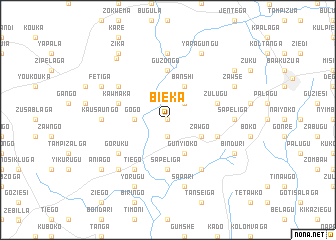 map of Bieka